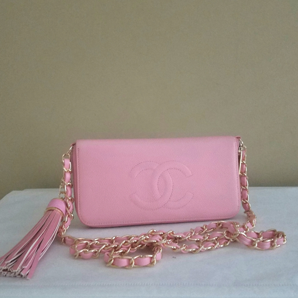 Chanel Pink Caviar Timeless Woc Crossbody - Picture 1 of 8